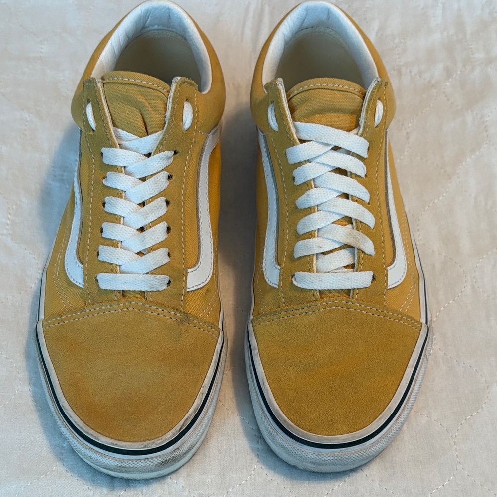 Vans Women’s 8.5 Mustard Suede Sneakers
